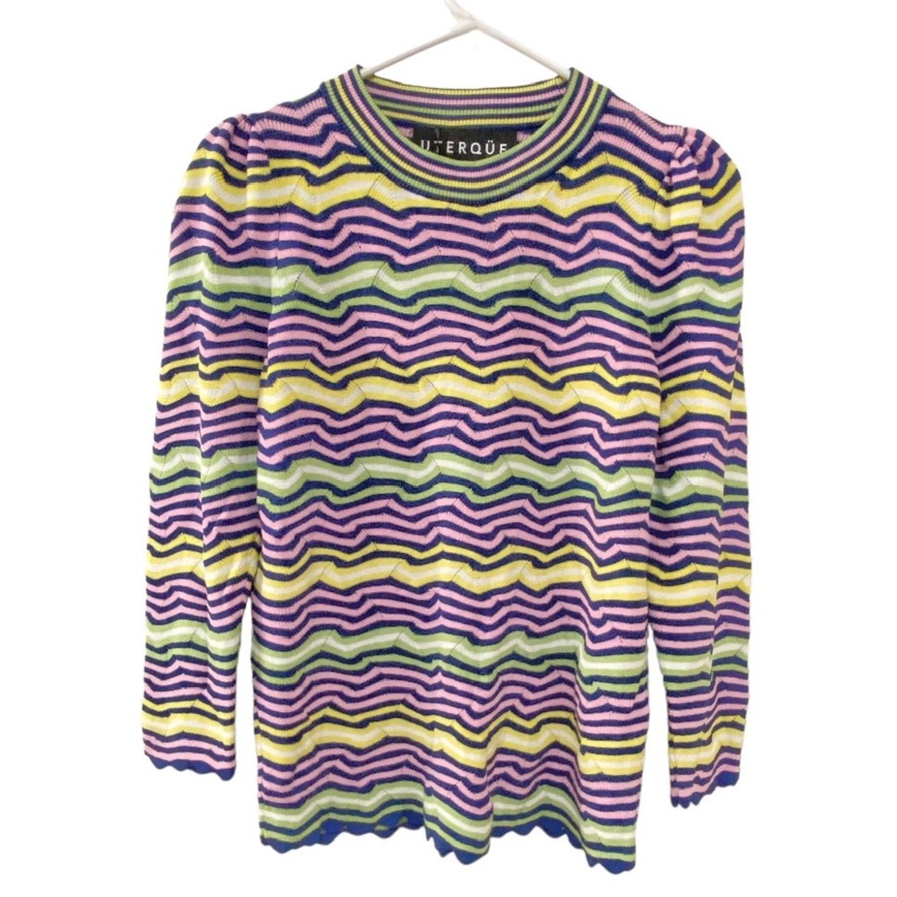Uterque Colorful Striped Sweater